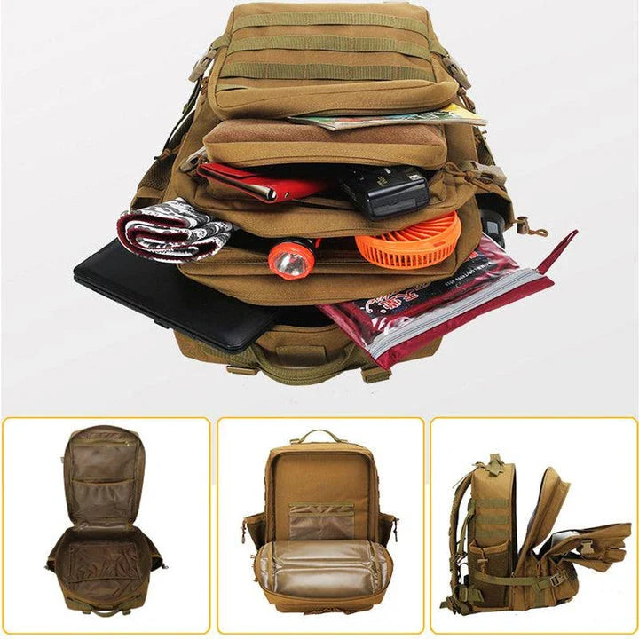 Premium Oxford Waterproof Backpack for Men with Large 45-Litre Capacity, Durable Construction, and Multiple Compartments