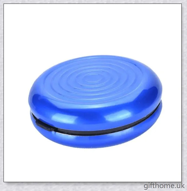 Compact and durable pocket coin dispenser with seven slots for organising Euros, Dollars and other coins