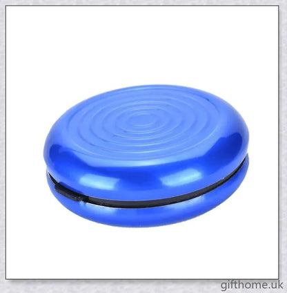 Compact and durable pocket coin dispenser with seven slots for organising Euros, Dollars and other coins