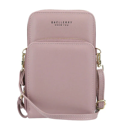 Stylish crossbody bag for women with multiple interior pockets and a dedicated mobile phone compartment