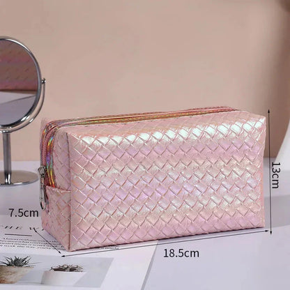 Premium waterproof cosmetic bag with stylish candy-coloured designs, perfect for British travellers