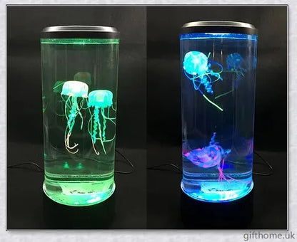 Bedside Hypnotic Jellyfish Lamp Aquarium with lifelike synthetic jellyfish and colour-changing LED lights for a calming and soothing ambience