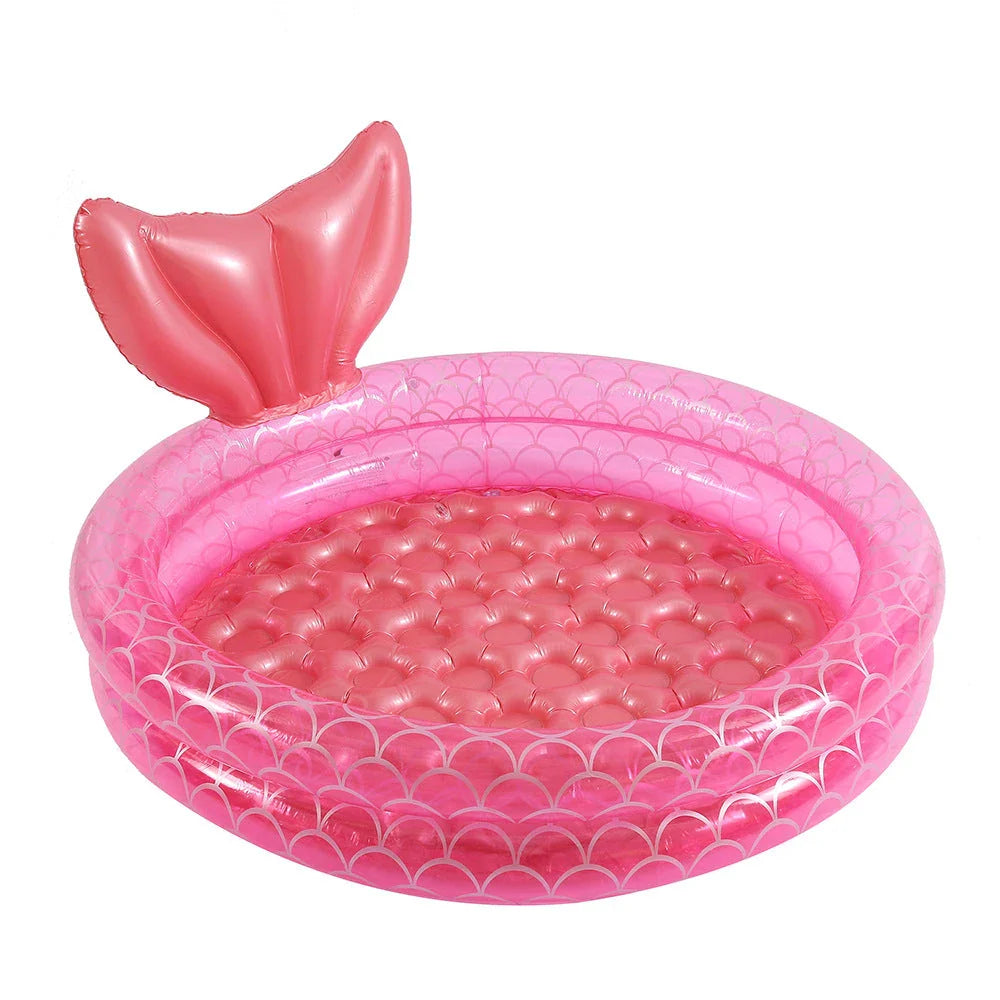Trendha Kids Baby Inflatable Swimming Pool - Durable PVC Paddling Pool for Outdoor Summer Fun