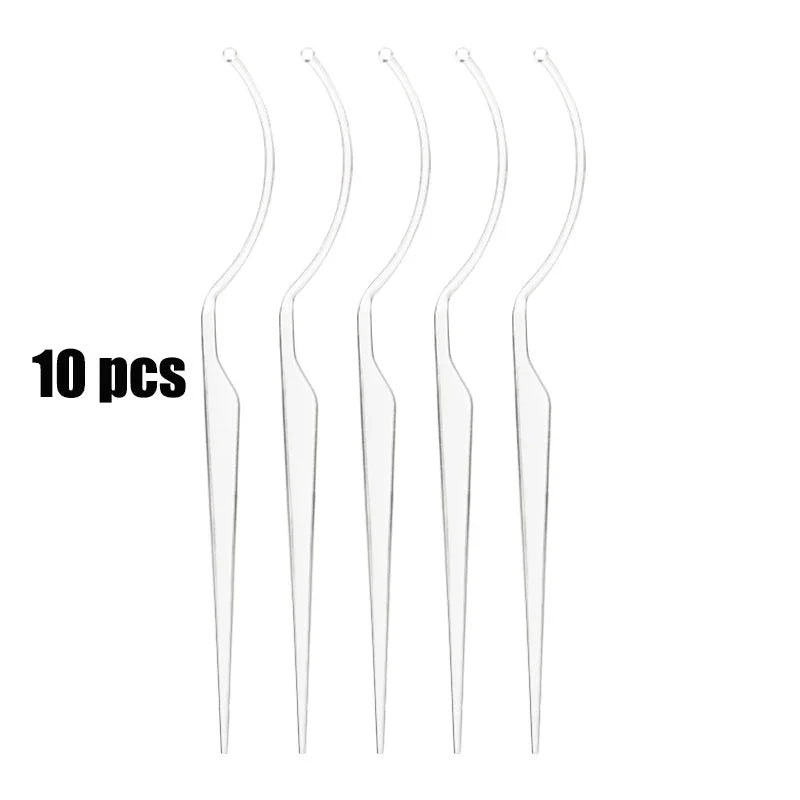 Elegant false eyelash display stand made of premium plastic with adjustable curvature for optimal lash presentation