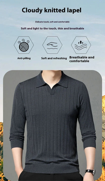 Men's autumn pullover sweater in various colours and sizes, featuring a cosy and versatile design for casual wear
