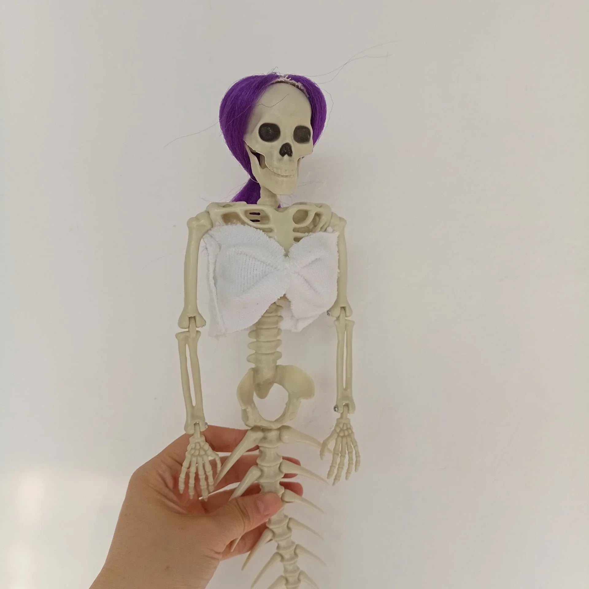 Mermaid bone pendant decoration in brown, dark purple, burgundy, and lake blue colours, ideal for Halloween outdoor courtyard displays