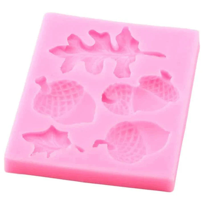 Premium silicone Autumn Forest Cake Decorating Mould with intricate seasonal design