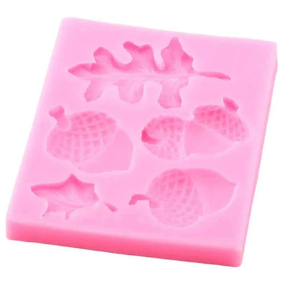 Premium silicone Autumn Forest Cake Decorating Mould with intricate seasonal design