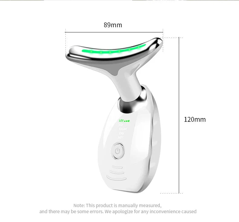 Premium skin tightening and facial massager with LED photon therapy to reduce wrinkles, tighten skin, and improve overall skin health