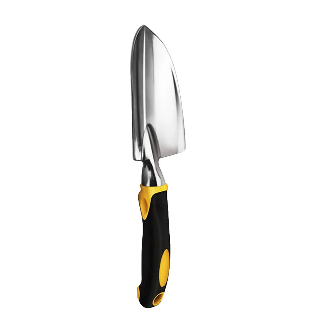 Premium British-made garden tool set with stainless steel construction, ergonomic handles, and child-safe features for comfortable, precise gardening