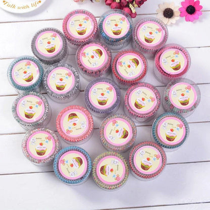 Premium quality, eco-friendly paper cupcake cases in a set of 100, designed for the discerning home baker in the UK.