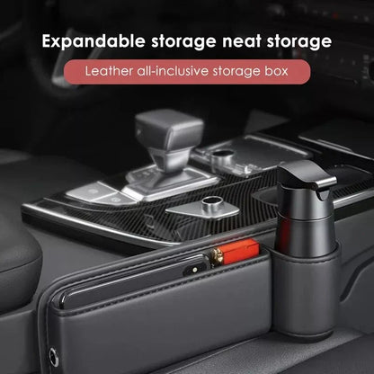 Premium Leather Car Seat Organiser - maximise storage, reduce clutter, and elevate your driving experience