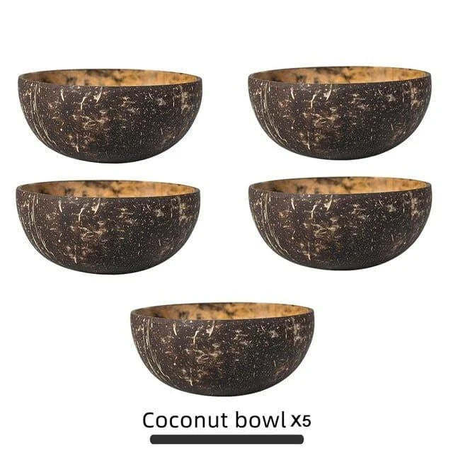 Premium Natural Coconut Bowls - Handcrafted Eco-Friendly Kitchenware for Serving, Decorating and Everyday Use