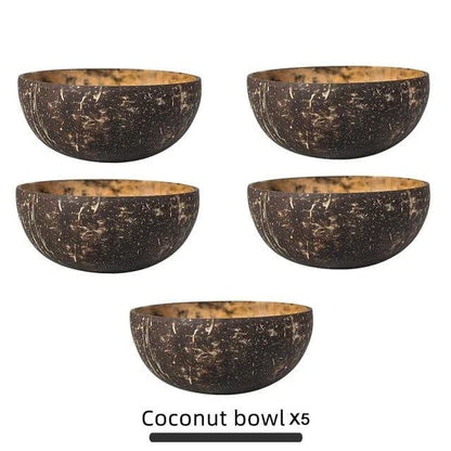 Premium Natural Coconut Bowls - Handcrafted Eco-Friendly Kitchenware for Serving, Decorating and Everyday Use