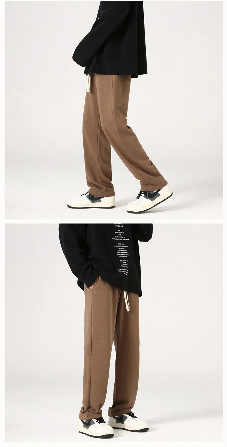 Premium loose-fit casual trousers in black, grey, and brown colours for everyday wear