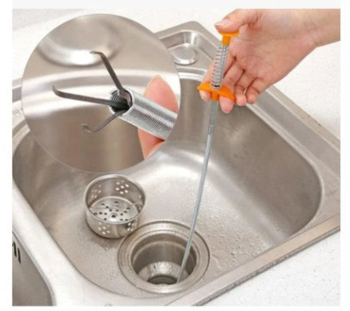 Trendha Four-Claw Pipe Unblocker - A durable and efficient tool for clearing blocked sinks and drains
