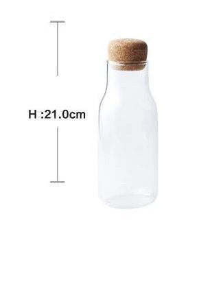 Premium Japanese-style glass jar with cork stopper for elegant and sustainable kitchen storage