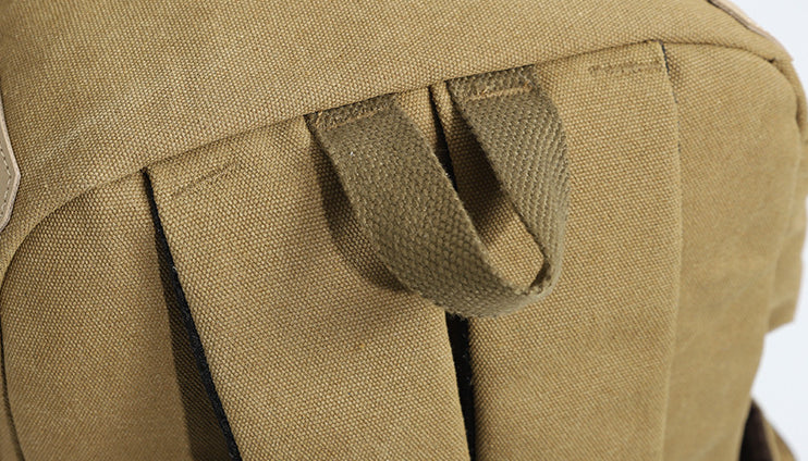 Premium canvas backpack with versatile design and spacious interior for British leisure, sports, and travel needs