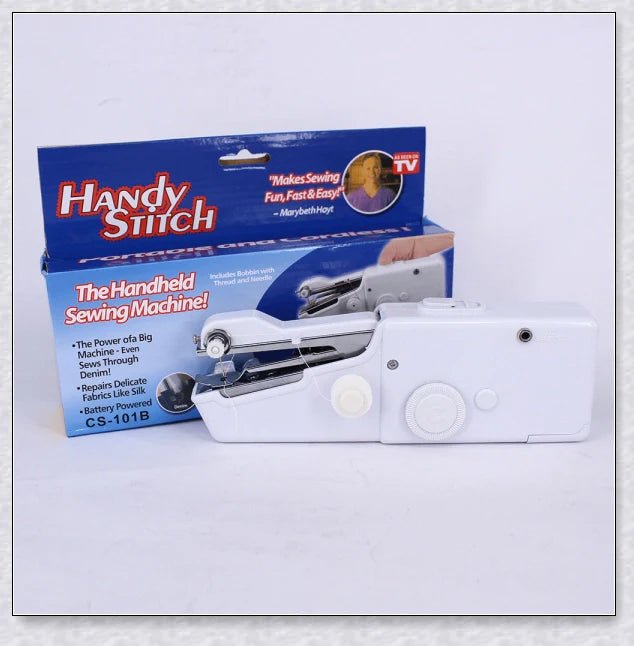 Compact, lightweight, and portable handheld sewing machine with various colour options
