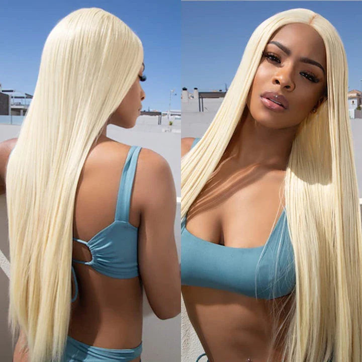 Premium South Korean silk hair extensions in various lengths, providing a natural-looking, long straight hairstyle