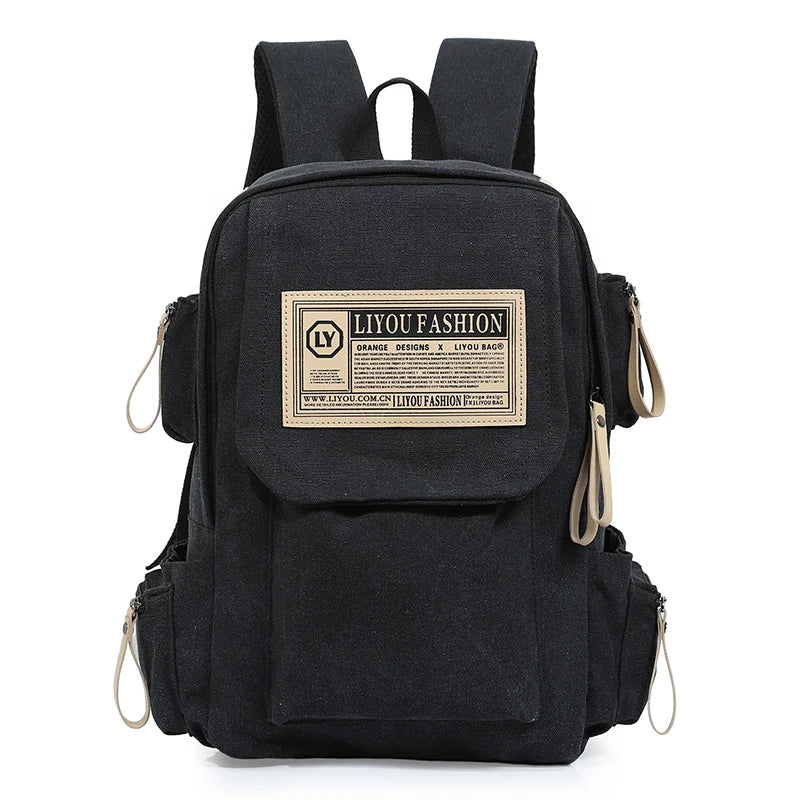 Premium canvas backpack with versatile design and spacious interior for British leisure, sports, and travel needs