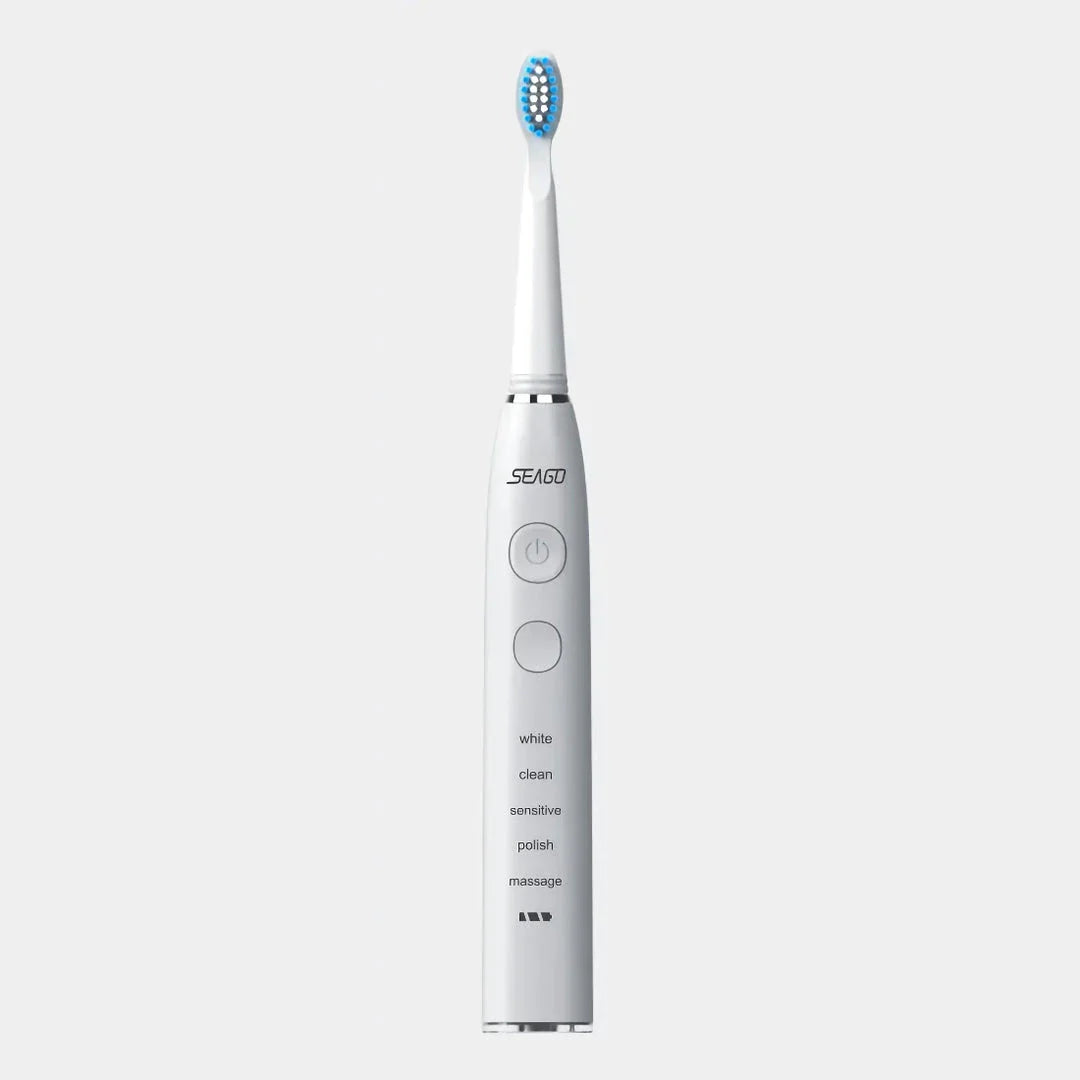 Premium Electric Sonic Toothbrush with Wireless Charging and Replacement Heads for Comprehensive Dental Care