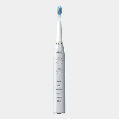 Premium Electric Sonic Toothbrush with Wireless Charging and Replacement Heads for Comprehensive Dental Care