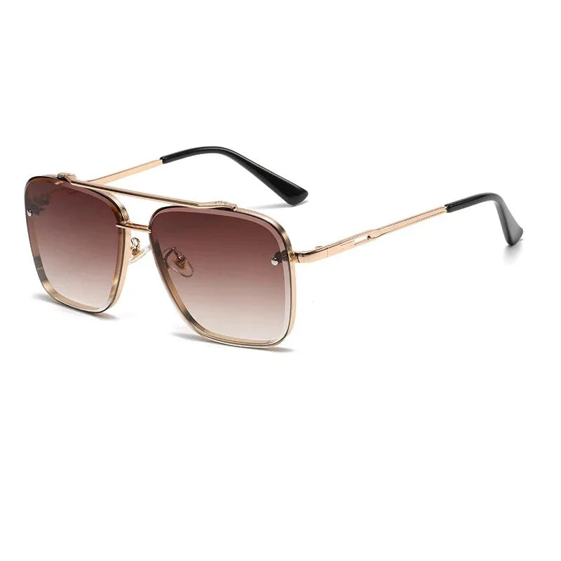 Sophisticated gradient pilot sunglasses with durable alloy frame and UV400 protected lenses for stylish British men