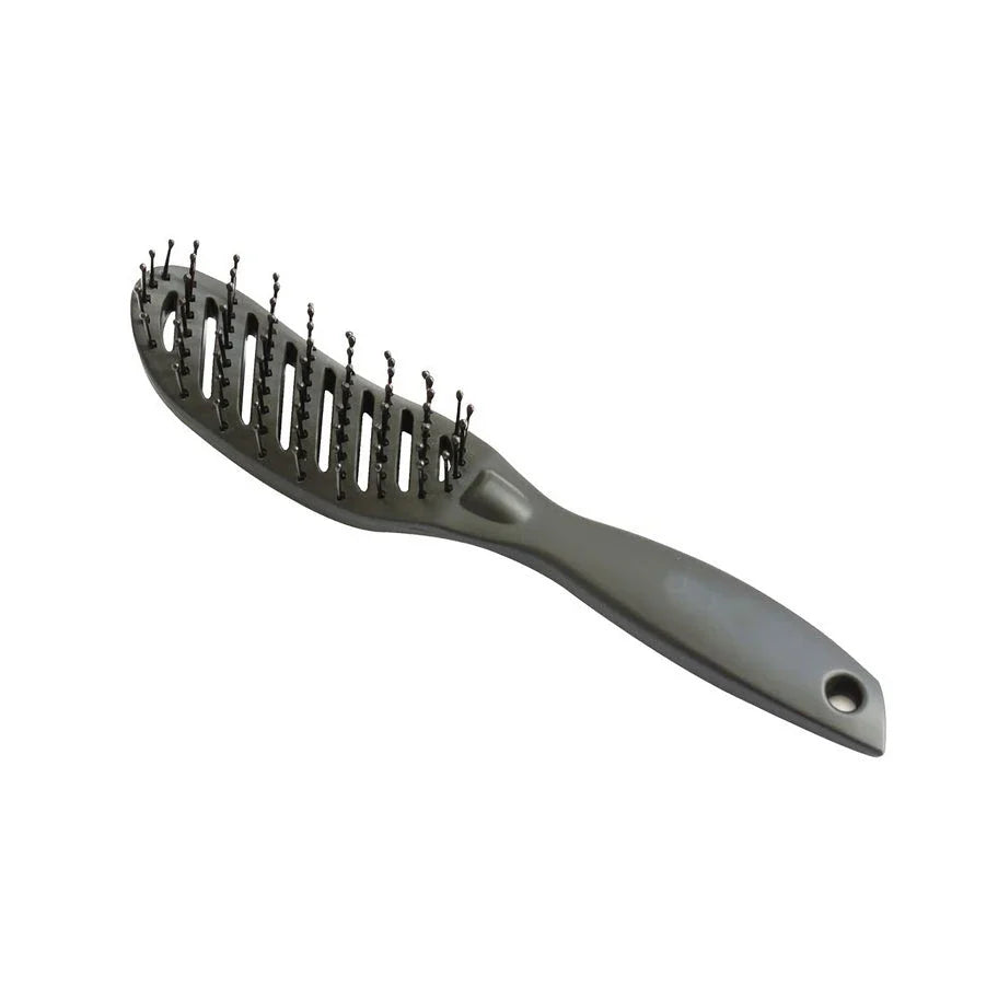 Premium anti-static curved hair comb with ergonomic design for salon-worthy styling and volume