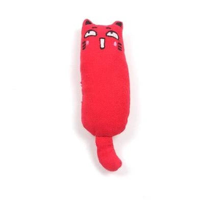 Soft, cuddly catnip-filled plush toy in a grey cotton colour, designed to captivate and entertain your feline friend.
