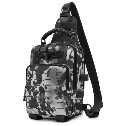 Versatile crossbody backpack with multiple compartments and adjustable straps for outdoor adventures