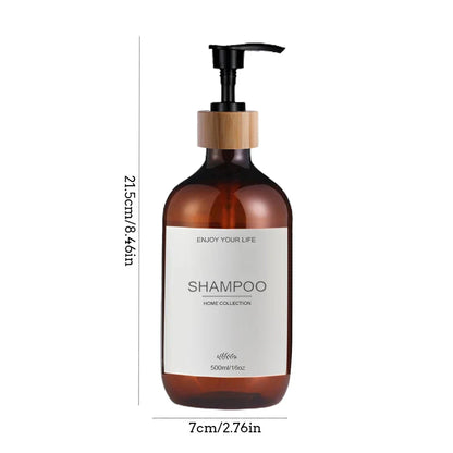 Elegant 500ml British soap and shampoo dispensers in various colours, designed to organise and elevate your bathroom space