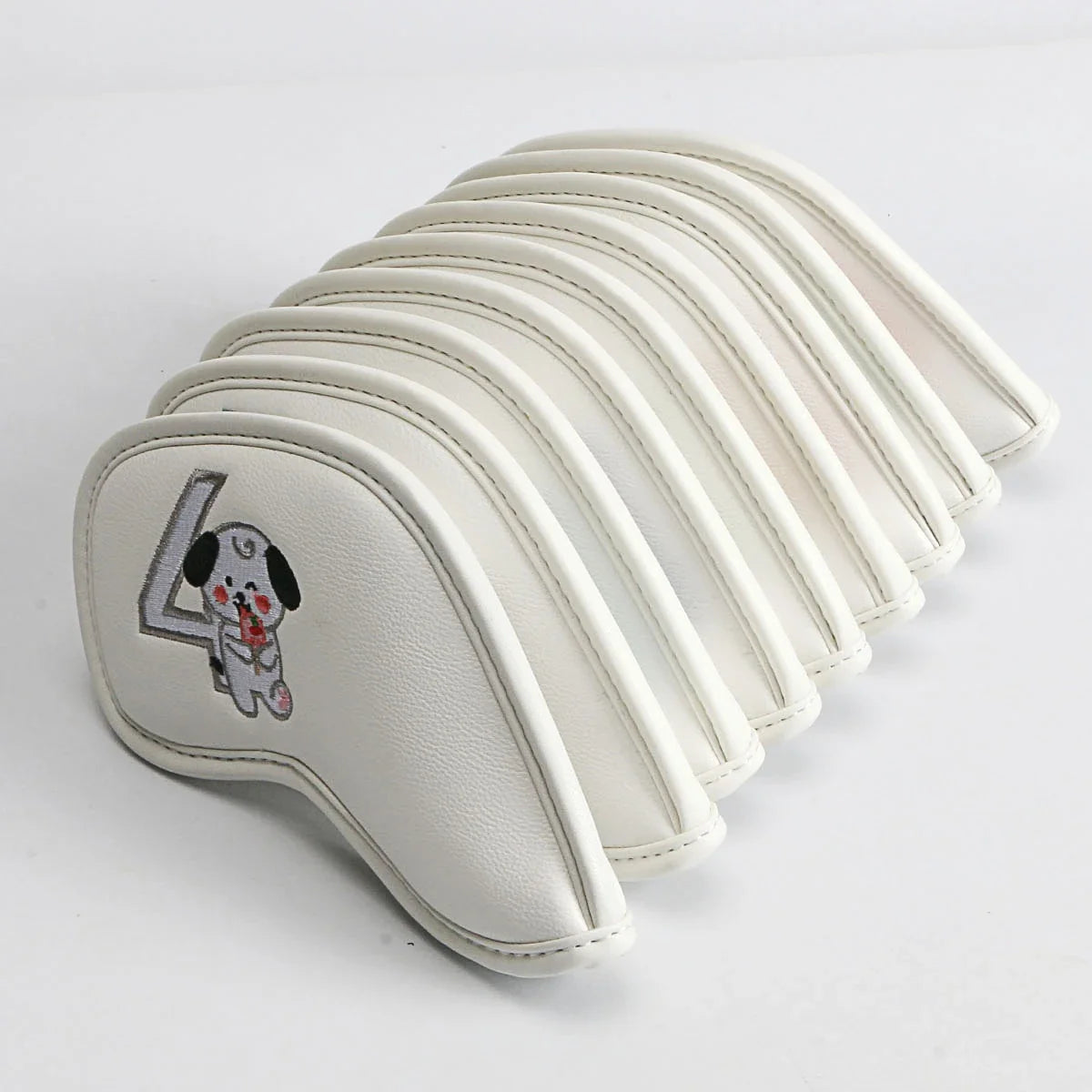 Premium printed golf iron covers in a variety of vibrant colours, designed to protect clubs and showcase personal style