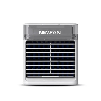 Portable USB air cooler with humidifier and LED lighting for personal cooling and comfort