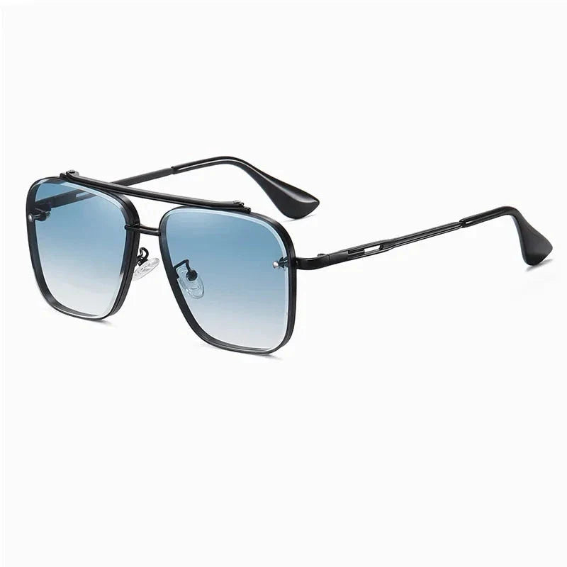 Sophisticated gradient pilot sunglasses with durable alloy frame and UV400 protected lenses for stylish British men