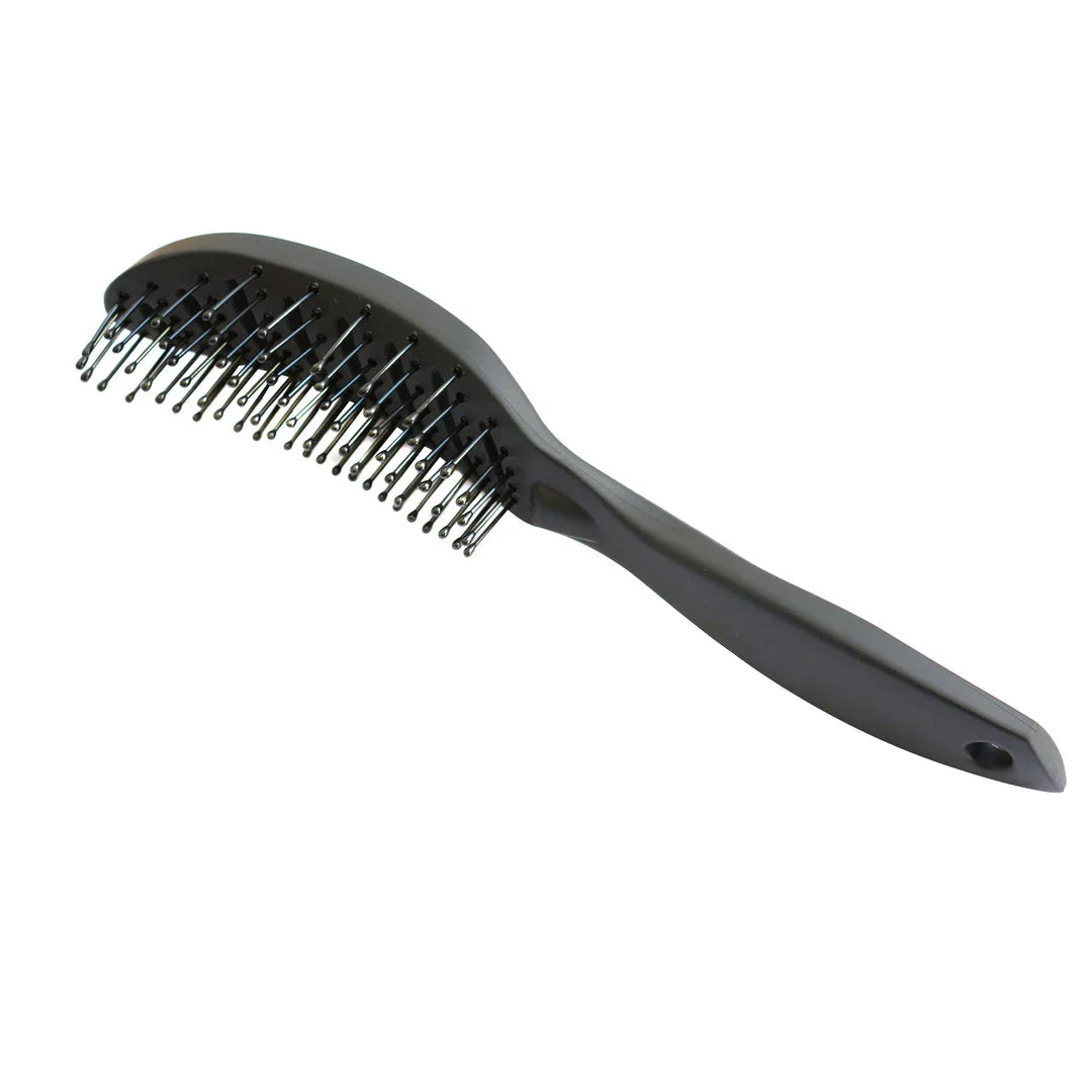 Premium anti-static curved hair comb with ergonomic design for salon-worthy styling and volume
