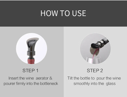 Elegant petal-shaped red wine pourer with a sleek design to enhance the flavour and aroma of your favourite red wines
