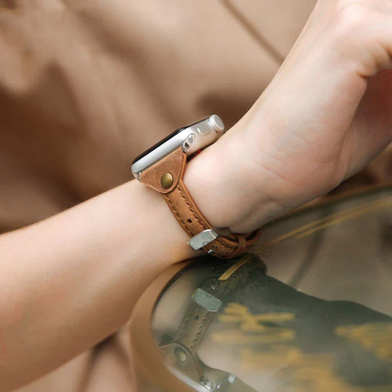 Premium leather watch with slim design, featuring a durable and comfortable strap in various colours