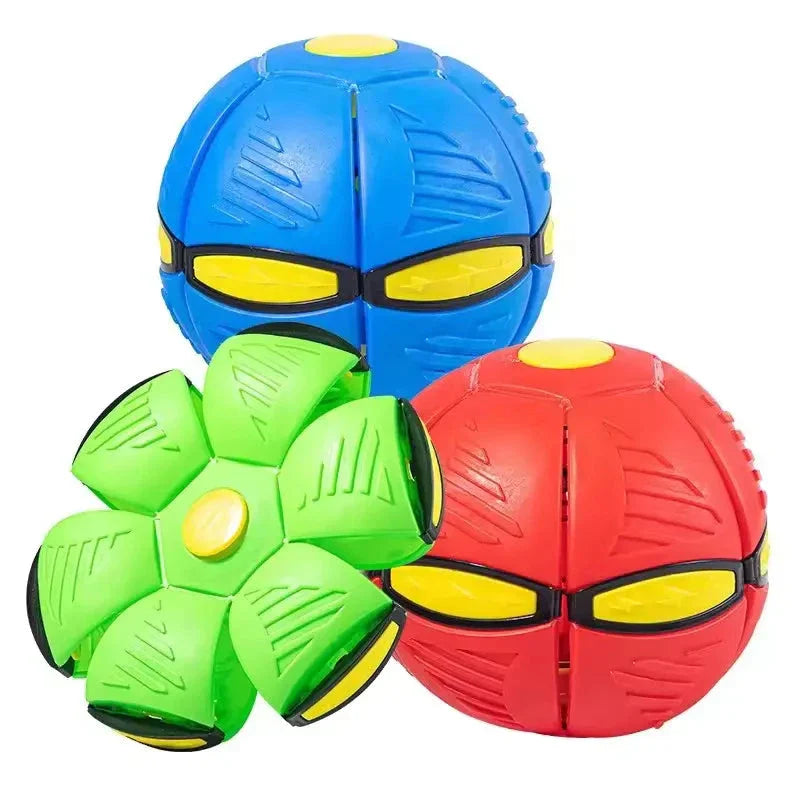 LED Flying UFO Disc Ball with mesmerizing lights, perfect for outdoor adventures