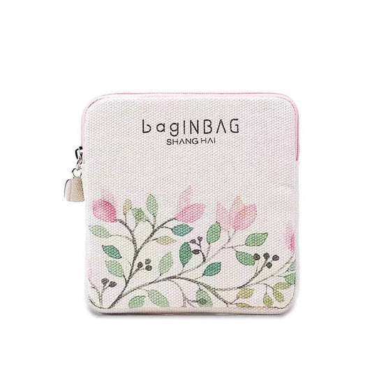 Mini Portable Sanitary Pad Pouch in Pink - Compact, Versatile, and Stylish Accessory for British Women