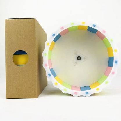 Premium PVC Hamster Wheel with 14.5 cm diameter for energetic exercise and activity