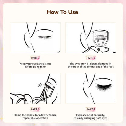 OVW 1PCS Eyelash Curler Clip in rose gold, designed for effortlessly curled and volumized lashes