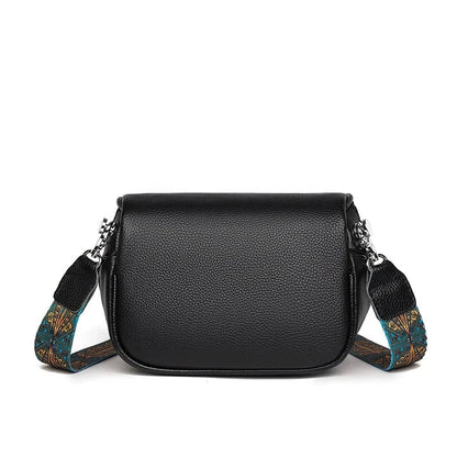 Premium genuine leather tote bag with adjustable strap and interior compartments for fashion-forward women