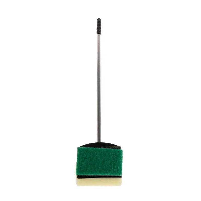 A high-quality stainless steel cleaning brush with a dual-sided sponge for efficient and thorough home cleaning.