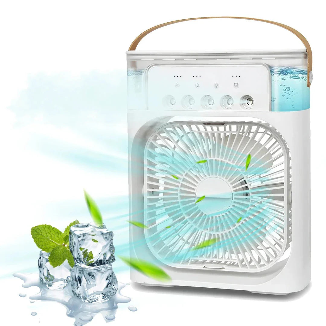3-in-1 Portable Air Cooler with Fan, Air Conditioner, Humidifier, and LED Mood Lighting