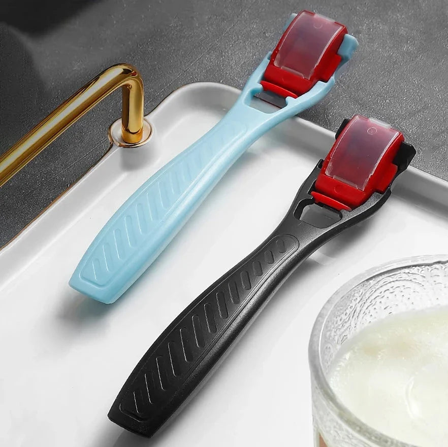 Premium Callus and Corn Remover Set with razor-sharp blade, ergonomic handle, and dander container for effective and hygienic foot care