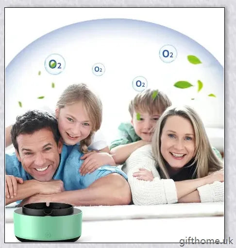 Elegant electronic smokeless ashtray with smoke purification technology for cleaner air in home and office