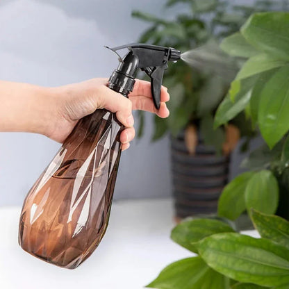 Premium 1000ml diamond-cut watering can with dual-mode spray function for gardening