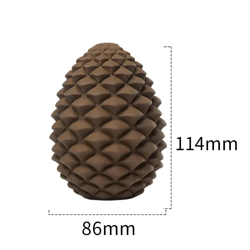 Premium pineapple-shaped interactive dog chew toy made of durable natural rubber