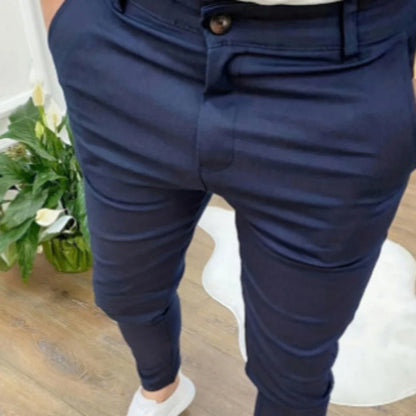 Casual ankle-length pants with stylish button details, available in a range of versatile colours